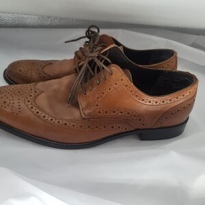 Nunn Bush Nelson Comfort Gel Leather Shoes Wingtip Oxford Men’s 11 M Brown 84525